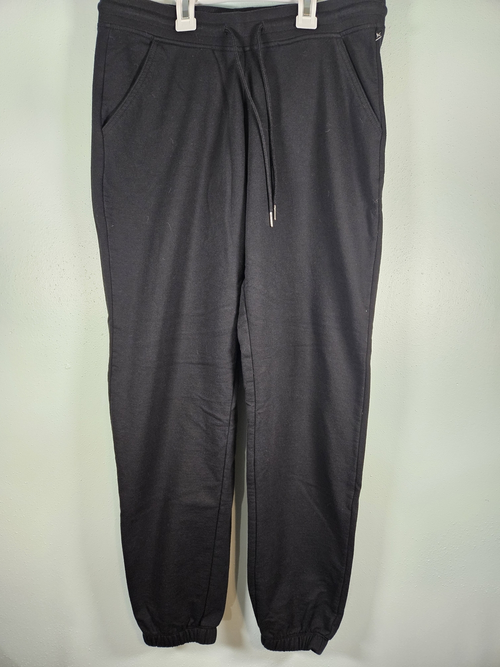 Eddie Bauer Black Wide-Leg Jogger Pants